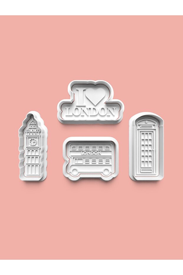London Cookie Mold and Sugar Dough Mold Set of 4