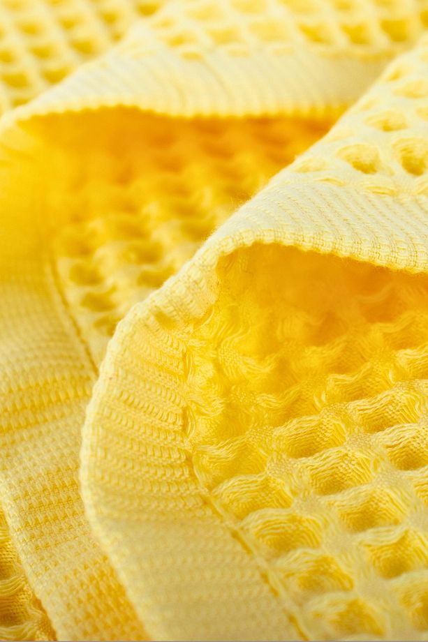 Lüks El Havlusu 3'lü Set, Waffle Dokuma, 100% Pamuk Yüksek Kalite Çabuk Kuruyan El Havluları - 4