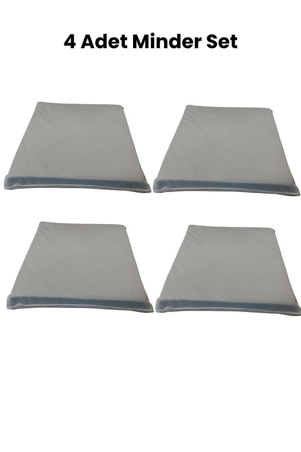 Minder Kare Sandalye Minderi Bel Minderi 4'LÜ Set - 1