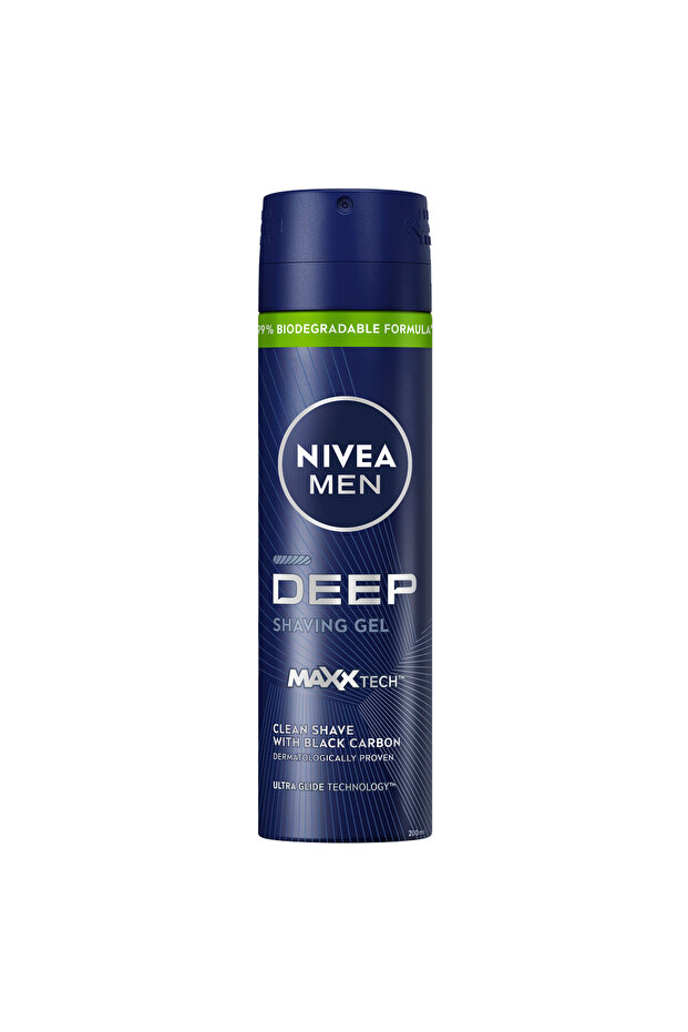 Men Deep Antibacterial Activated Carbon Shaving Gel Single Tube (200ml)
