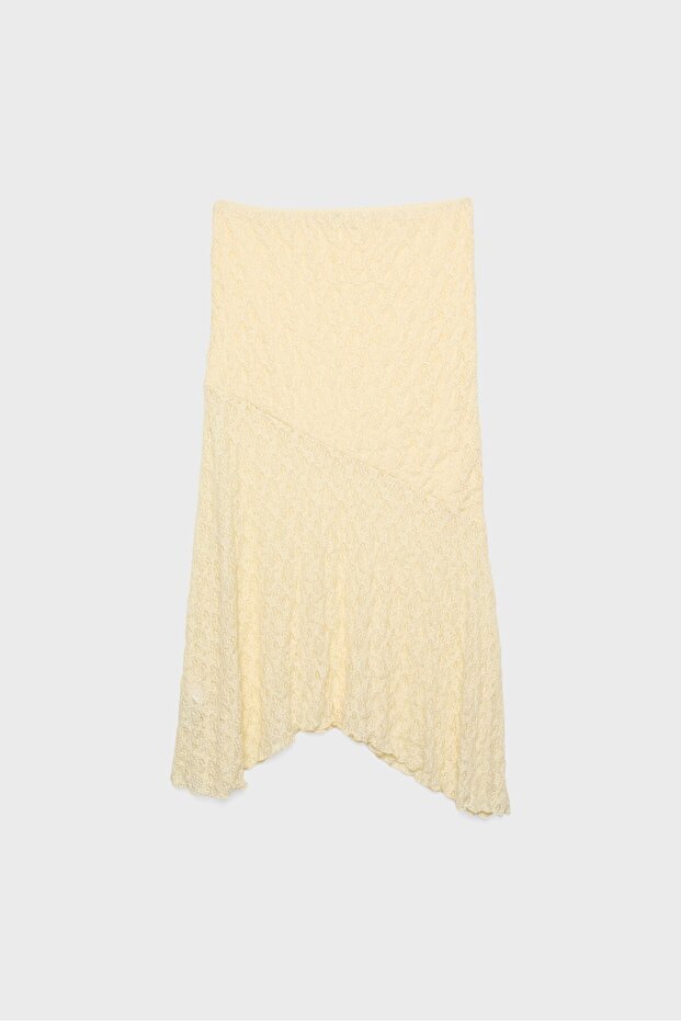 Midi dantel etek - 7