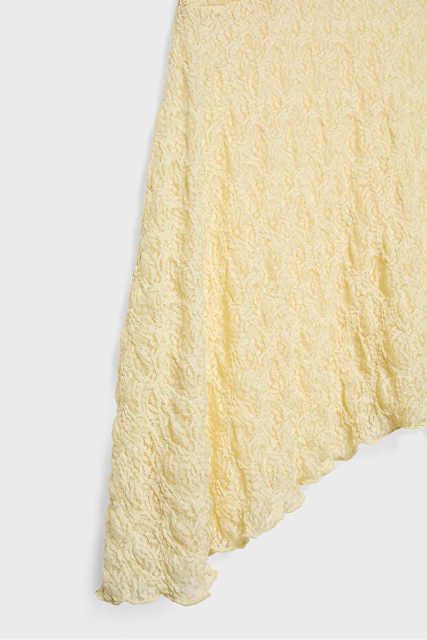 Midi dantel etek - 8