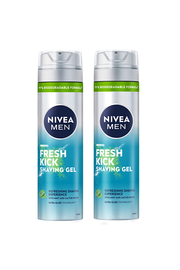 Men Fresh & Cool After Shave Conditioning Shaving Gel Twin Pack (2x200ml)
