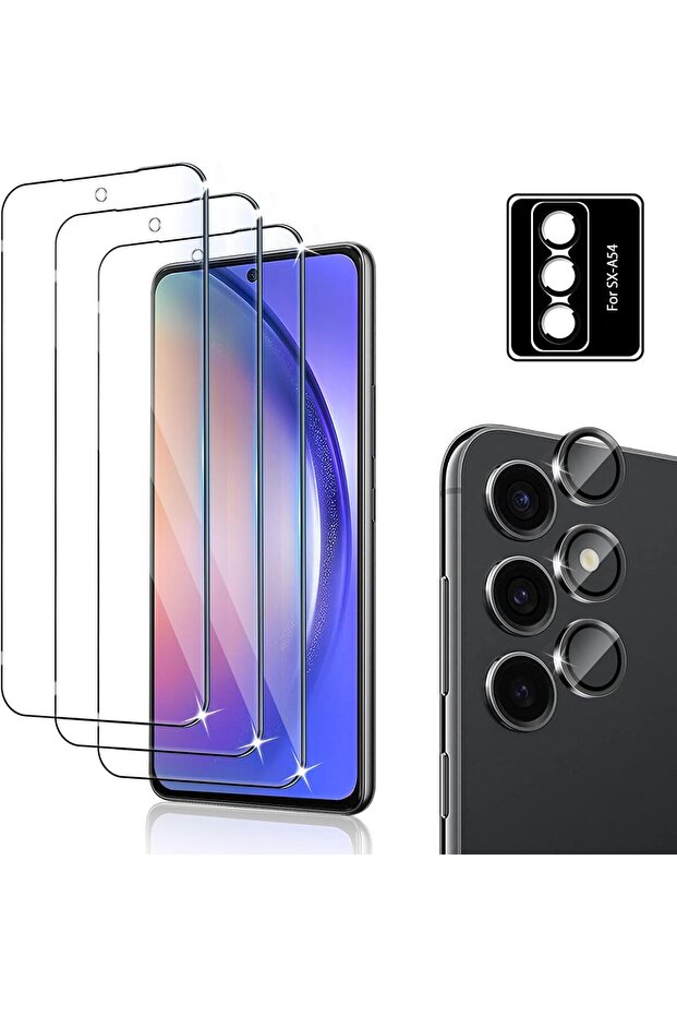 Samsung Galaxy A54 Nano Screen Protector, Nano Glass + Camera Protection Lens, 9H Hardness Hd Anti-Scratch