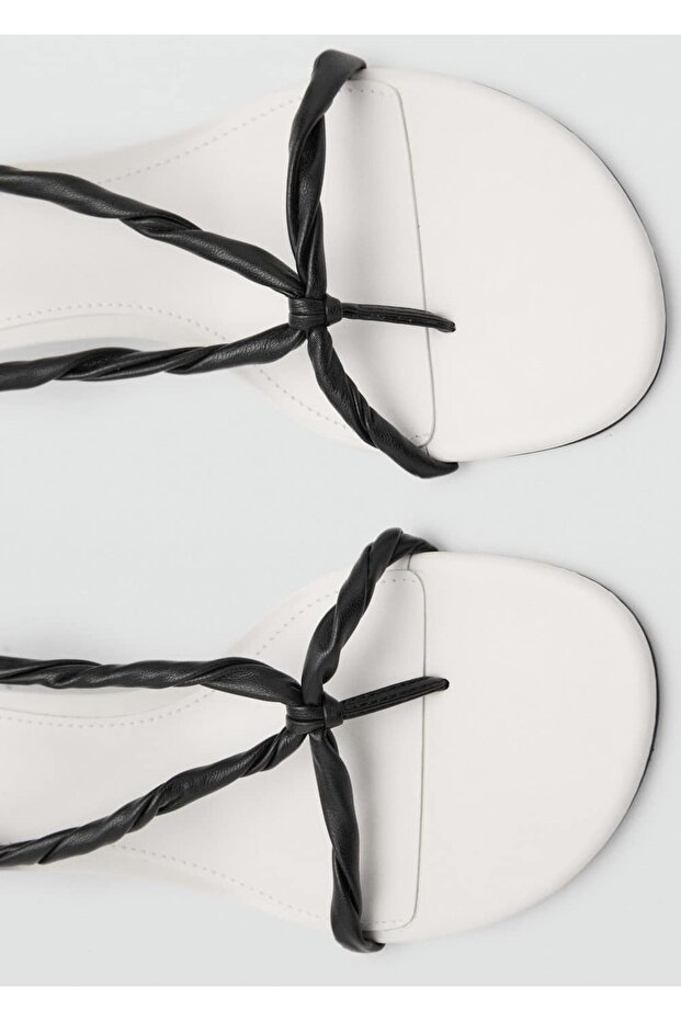 Büzgü bantlı sandalet - 6