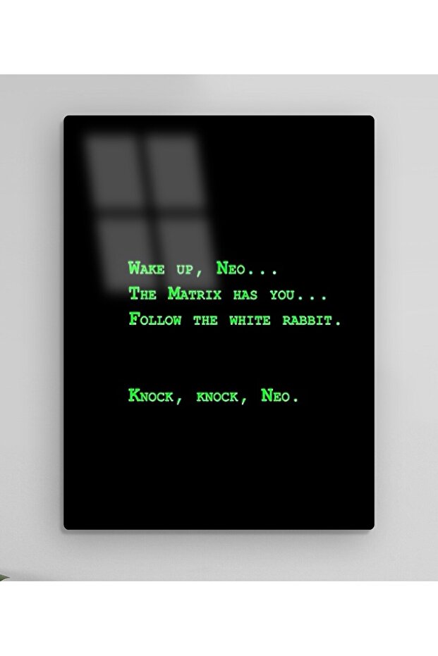 Wake Up Neo - Matrix Metal Tablo Model 1 - 2