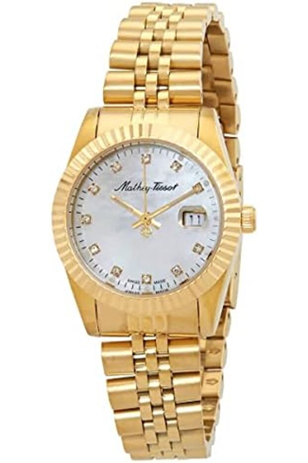 Mathy III MOP Quartz White Dial Ladies Watch D910PI
