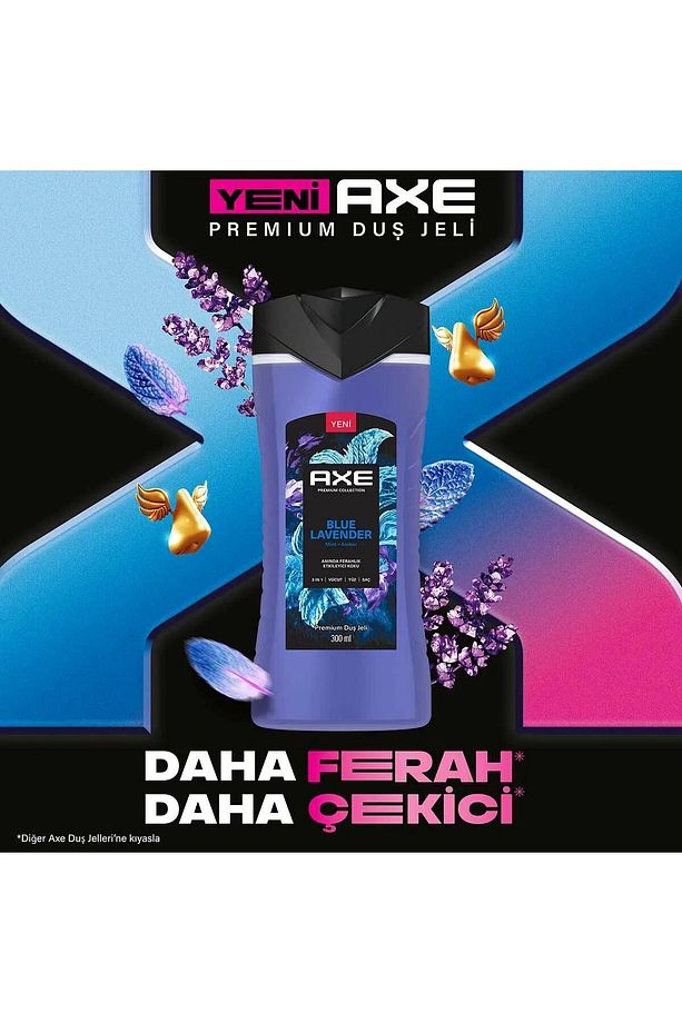 Premium Collection Duş Jeli Blue Lavender 3 In 1 Vücut Saç Yüz Duj jeli 300 Ml X 2 Adet - 4