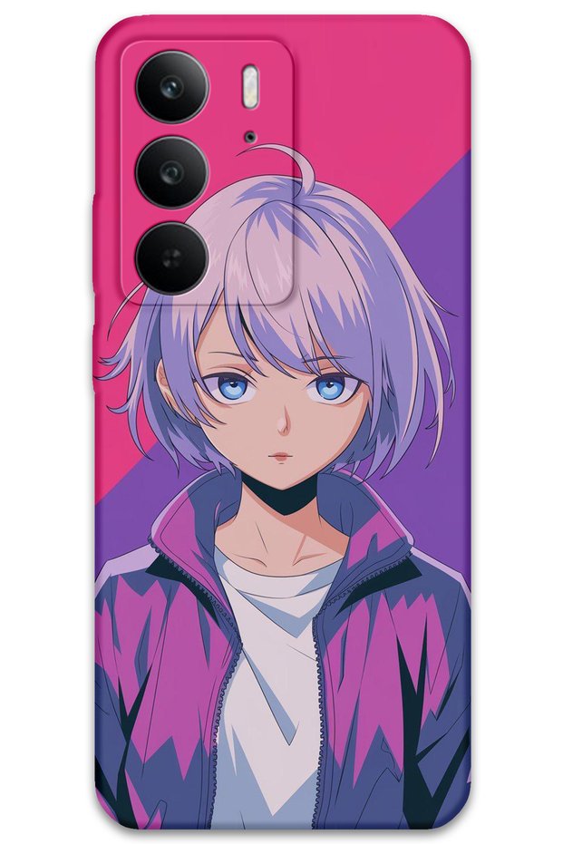 Realme C75 Compatible Anime Patterned Phone Case + Screen Protector - 5742
