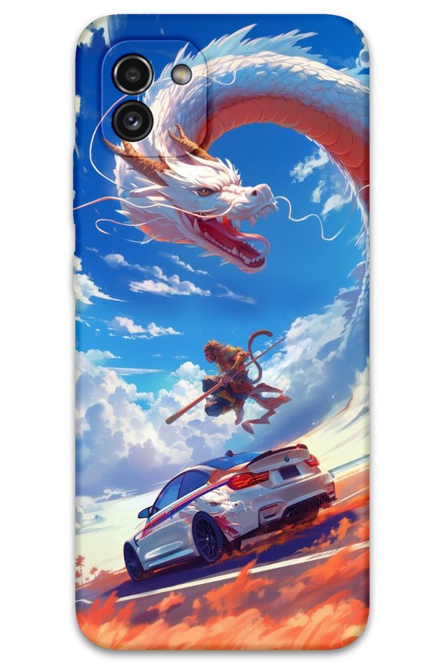 Galaxy A03 Compatible Car Pattern Phone Case + Screen Protector - 5764