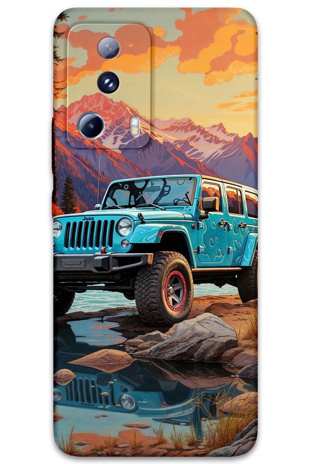 Xiaomi Mi 13 Lite Compatible Car Pattern Phone Case + Screen Protector - 5758