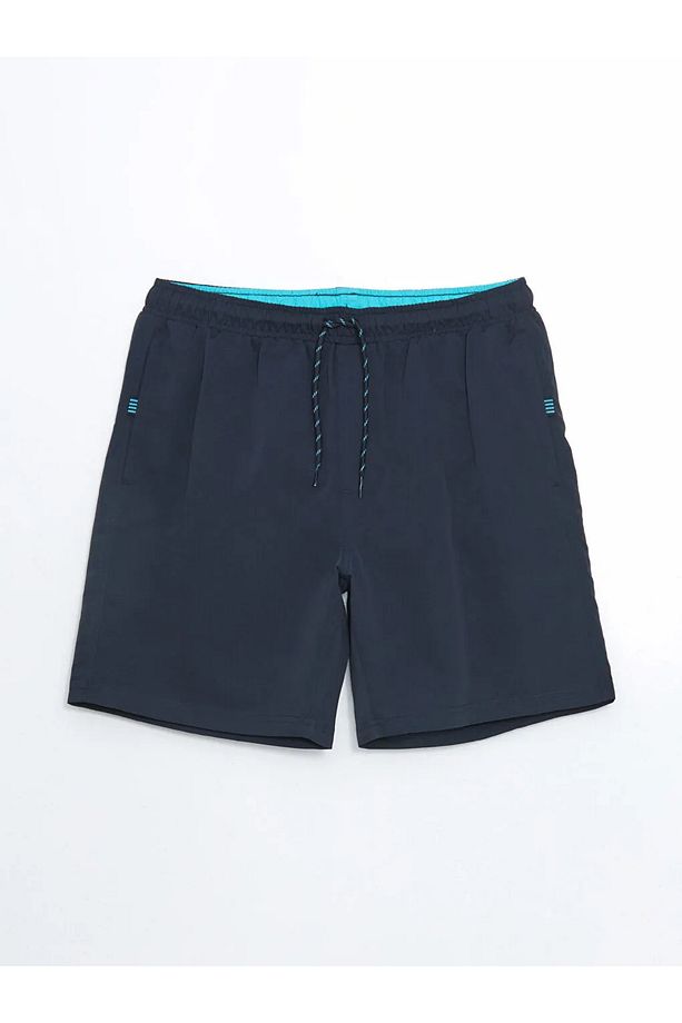 LCWAIKIKI Classic Lacivert Kısa Boy Basic Erkek Deniz Şortu - 1