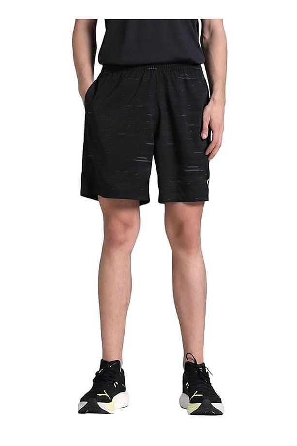 52671901 M TAD ESSENTIALS AOP 7 WO Siyah Lastikli Bel Regular Fit Düz Erkek Şort - 1