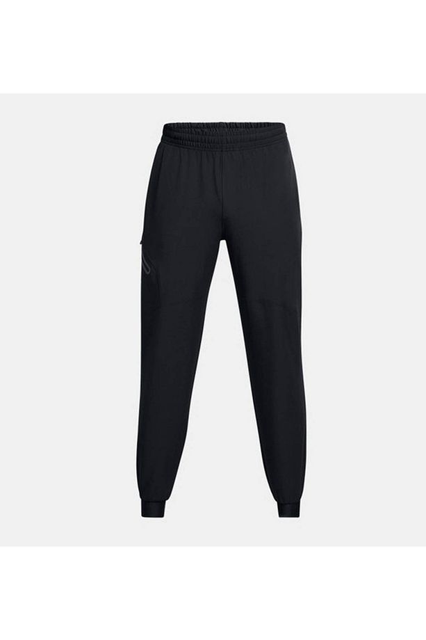 Ua Unstoppable Woven Jogger Erkek Eşofman Alt 1388823-001 Black / Black - 3
