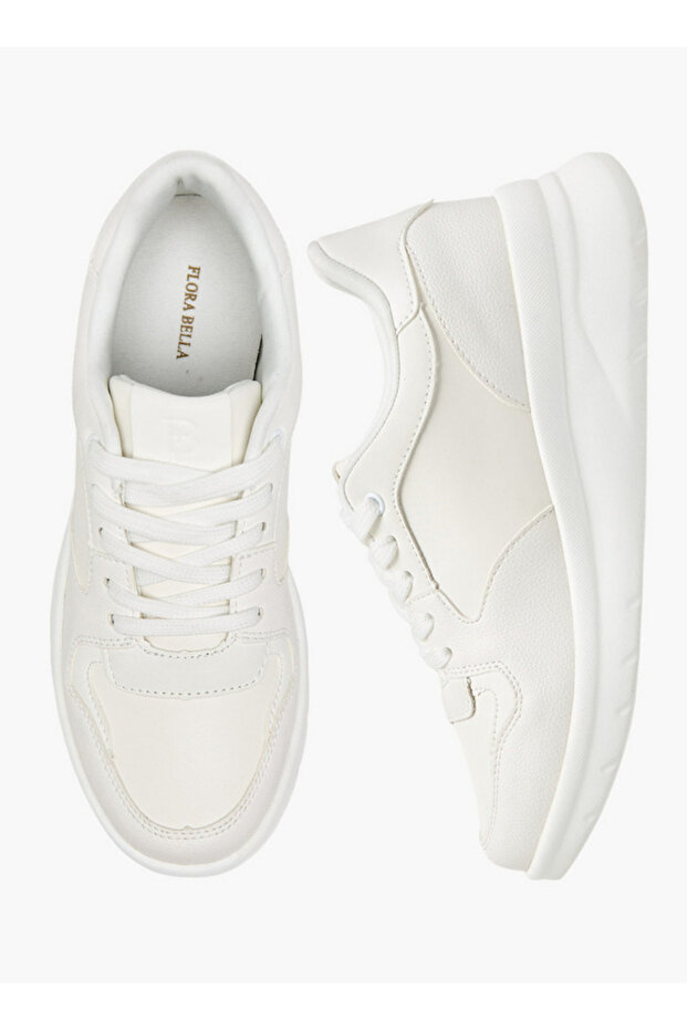 Women's Panelled Lace-Up Sneakers