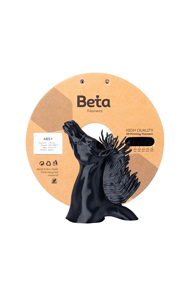 Beta ABS+ Filament Black - 1