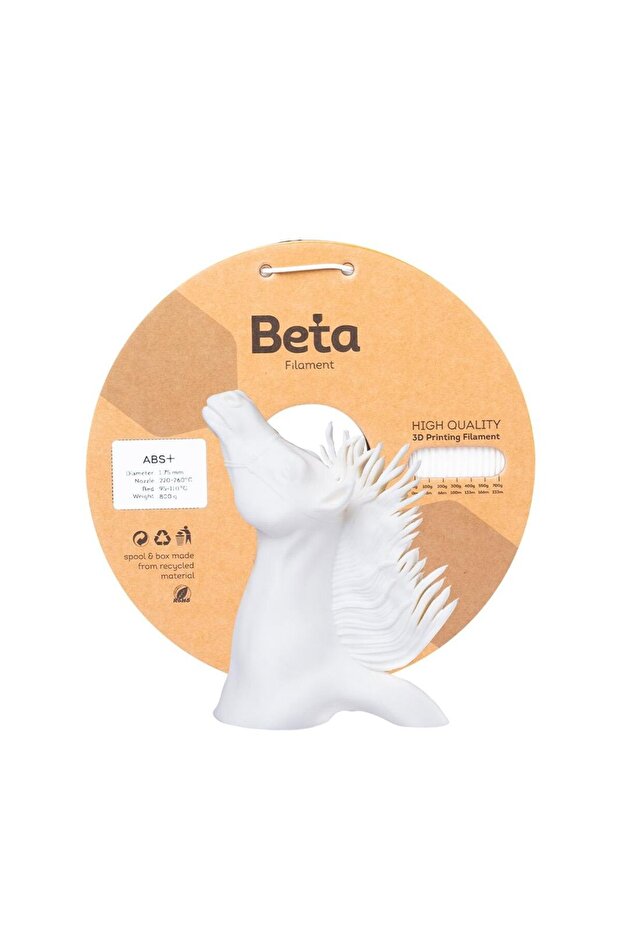 Beta ABS+ Filament White - 1