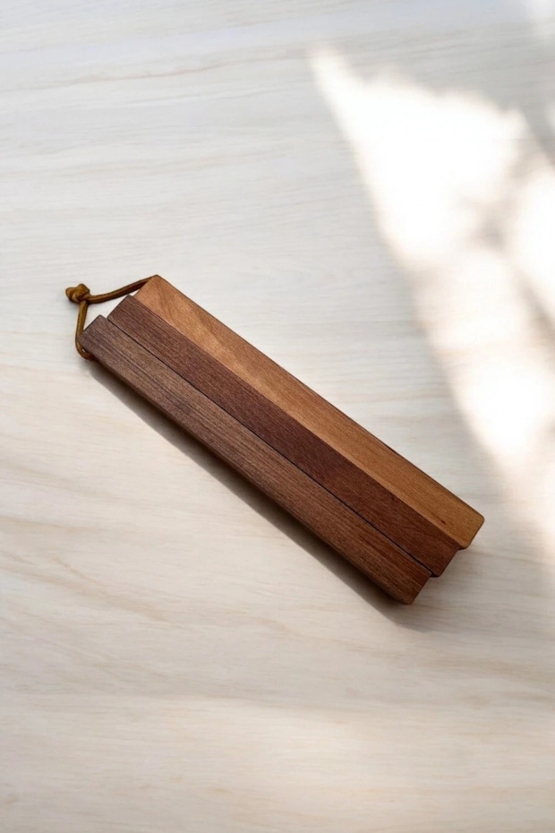 Handmade Wooden Trivet Beech Solid - 7