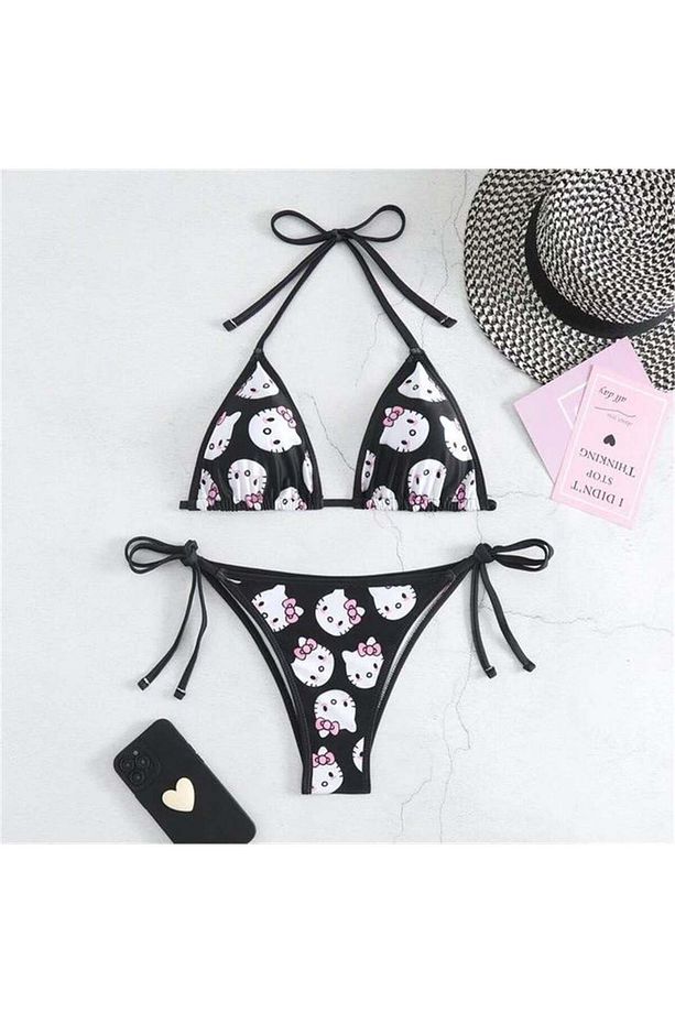 Hello Kitty Üçgen Bikini Takımı - 4