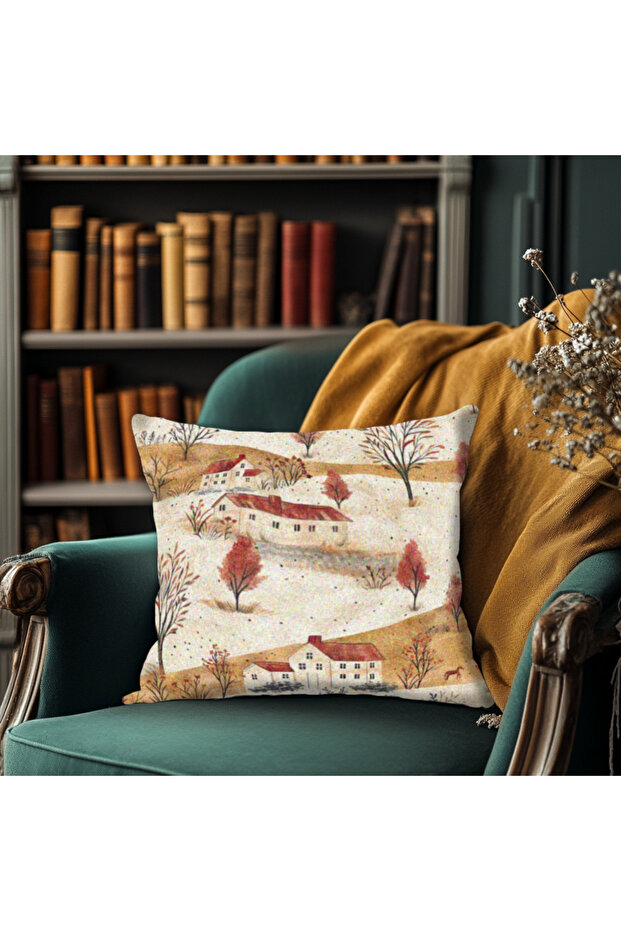 Colorful Patchwork Patterned Pillow Case Square - 2