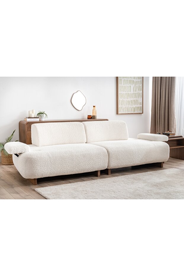 GİRONA ÜÇLÜ KOLTUK, EKRU - 2