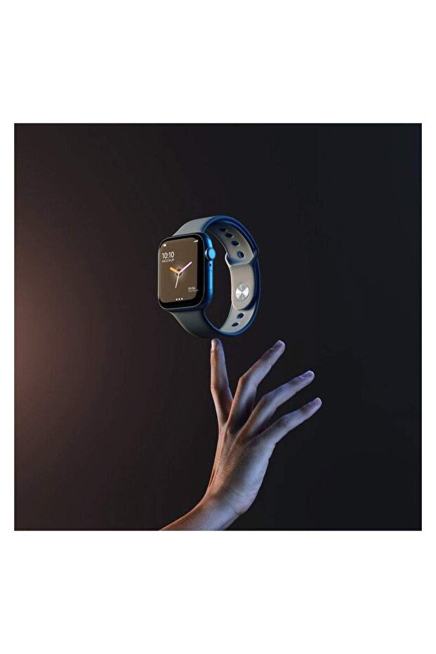 Smartwatch SIKS Series 7 Compatible with Android and IOS, Call Notifications, Touch Screen, Blue - 4