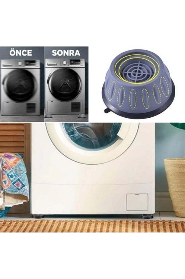 Çamaşır Makinesi Sarsıntı Titreşim Ses Önleyici Kaydırmaz Ayak 4lü Set - 5