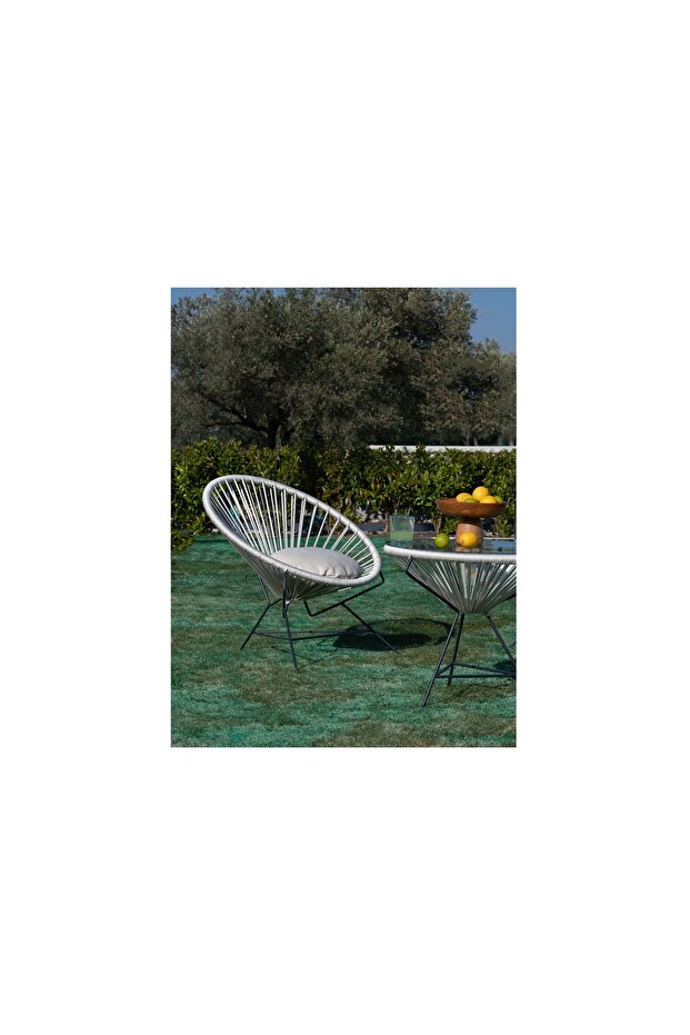 CORTO İP ÖRGÜ ÇAY SETİ, KREM - 5