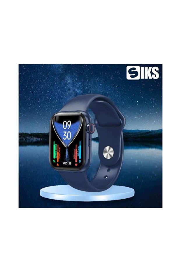 Smartwatch SIKS Series 7 Compatible with Android and IOS, Call Notifications, Touch Screen, Blue - 2