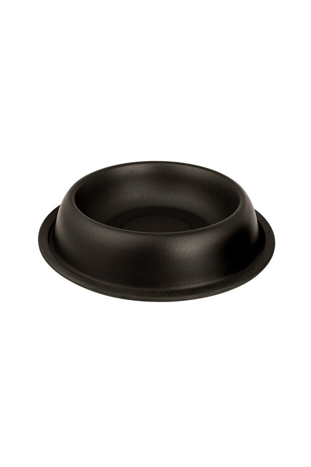 Stainless Steel Antiskid Belly Bowl - 33 cm - Black