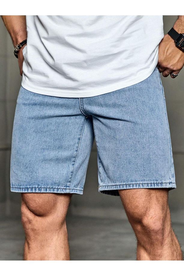 Regular Fit Erkek Kot Şort - 1