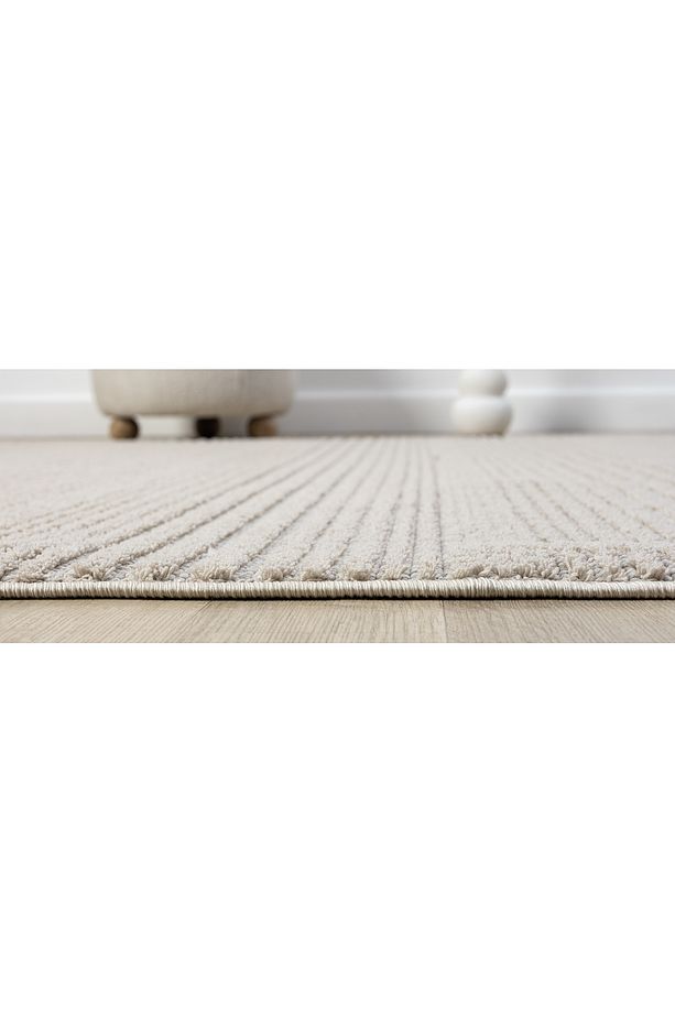 Step Serisi Naturel Bukleli Yumuşak Dokulu Iskandinav Dokuma Halı - 4