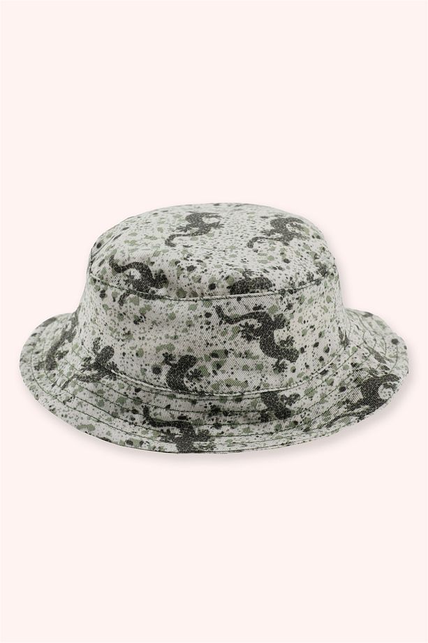 Erkek Bebek Kumaş Yeşil Şapka - 1
