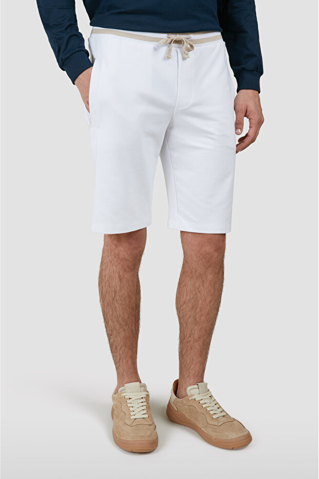 Cotton Lyocell Bermuda Shorts