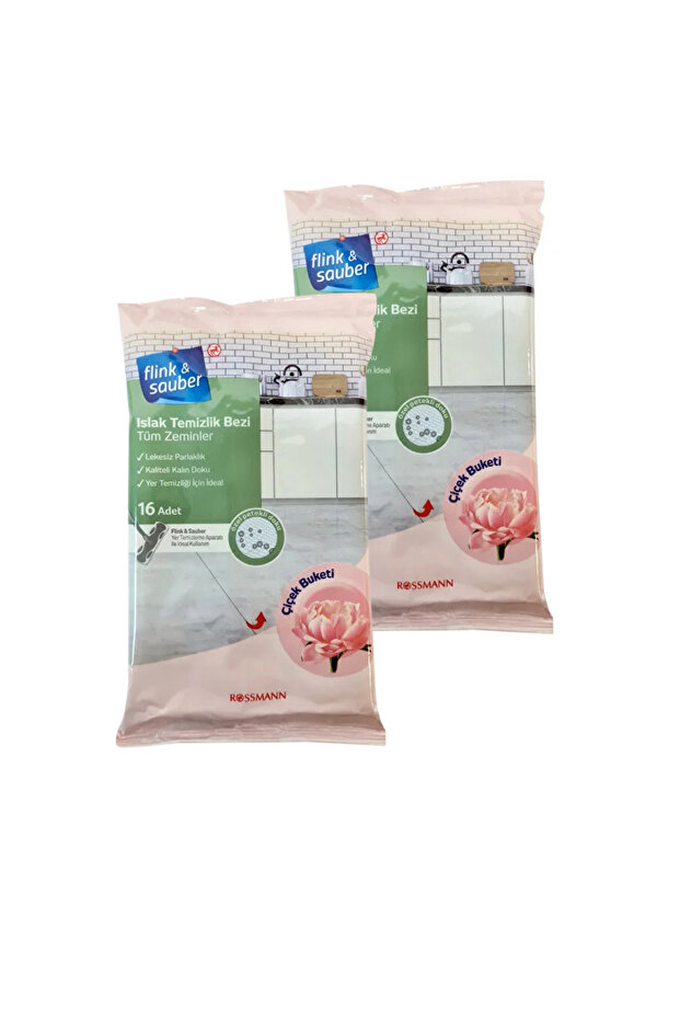 Floor Cloth Wet Flower Bouquet 16 Pieces (2 Pieces)