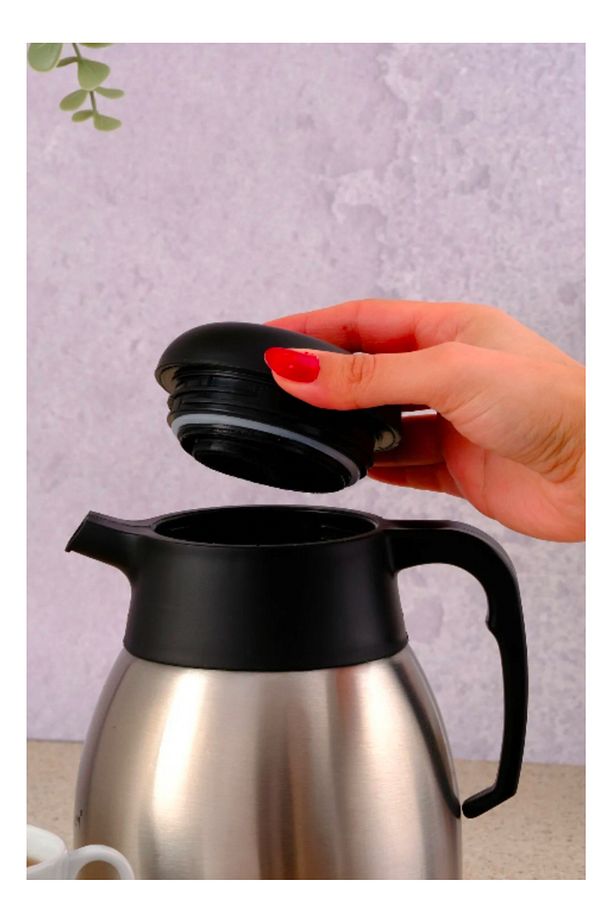 Paslanmaz çelik çay termosu 2 litre 12-24 saat soğuk 8-12 saat sıcak tutma - 4
