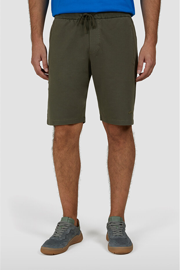 Cotton Lyocell Bermuda Shorts