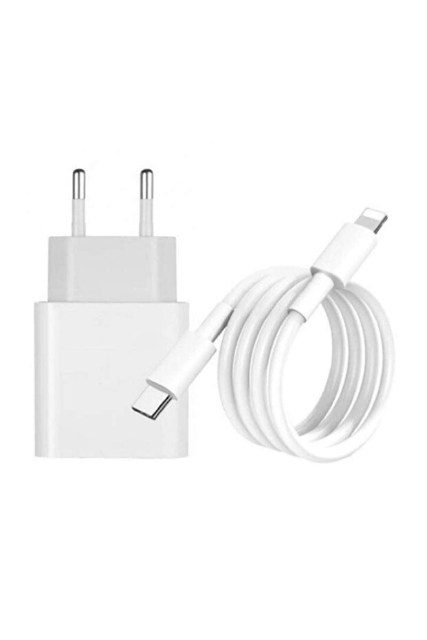 încărcător, adaptor tip C la Lightning, alb - 1