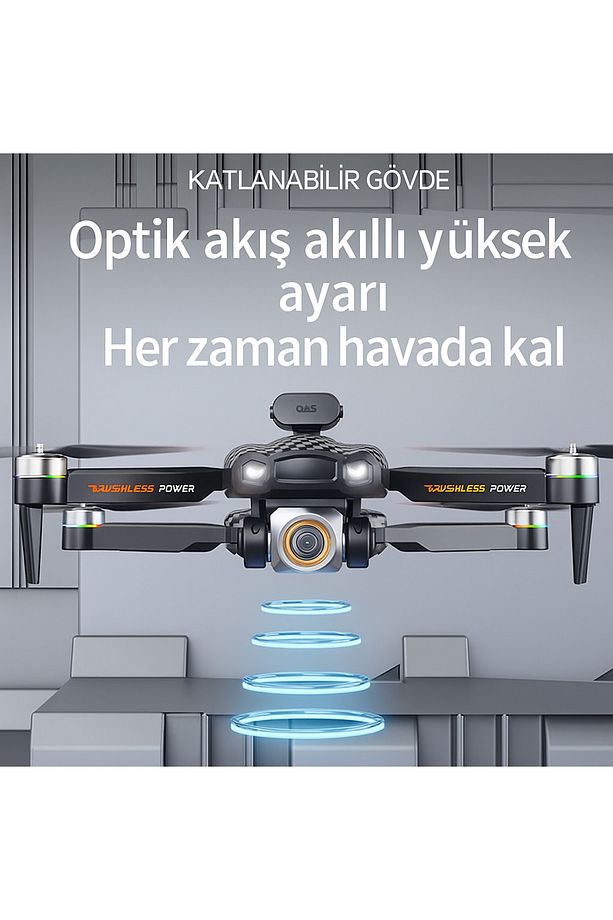 Ekranlı Kumandalı 2k Kameralı Akıllı Drone - Uzun Menzilli, Yüksek Performanslı - 3
