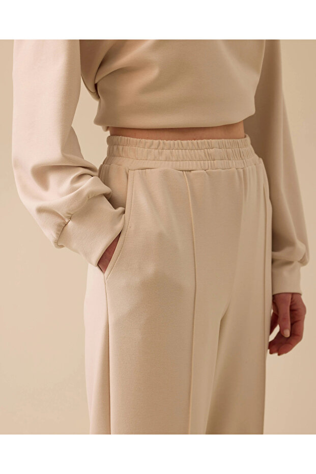 Elastik Bel Bol Paça Eşofman Altı - 3