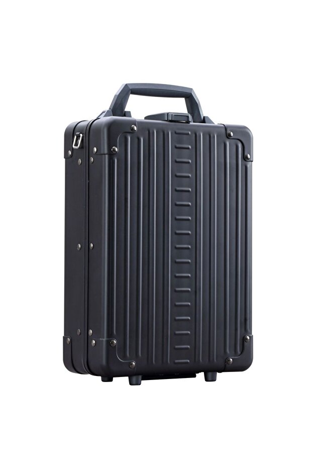 Aluminum Vertical Briefcase 25cm, Laptop Compartment, Tsa Lock, Lightweight and Stylish Design
