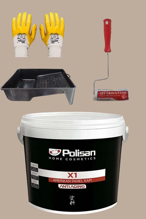 4'Lü Set X1 Kokusuz Panel Kapı Boyası Amerikan Kapı 1KG - 1