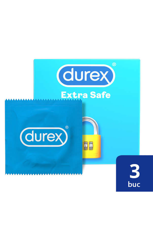 Durex Extra Safe Condoms, 3 pieces - 1