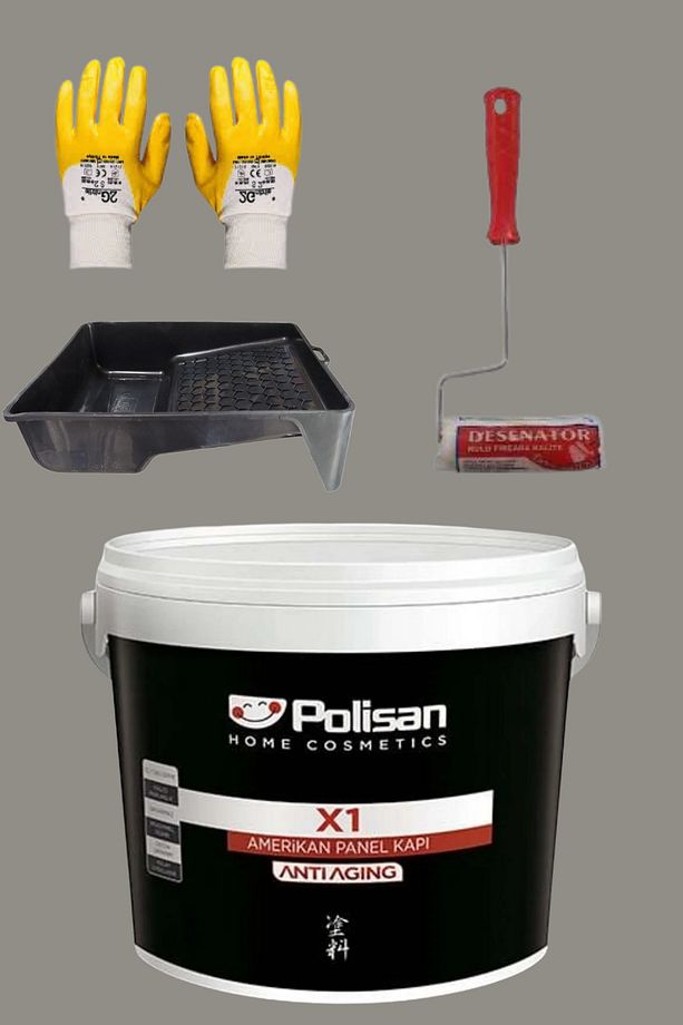 4'Lü Set X1 Kokusuz Panel Kapı Boyası Amerikan Kapı 1KG - 1