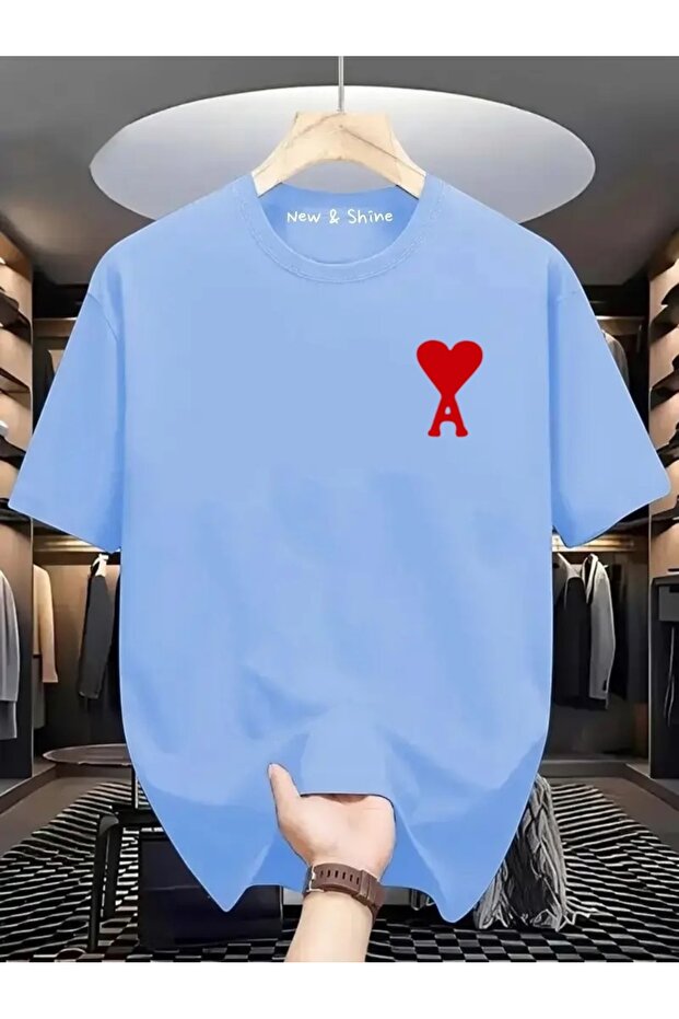 Letter a Printed Oversize T-Shirt