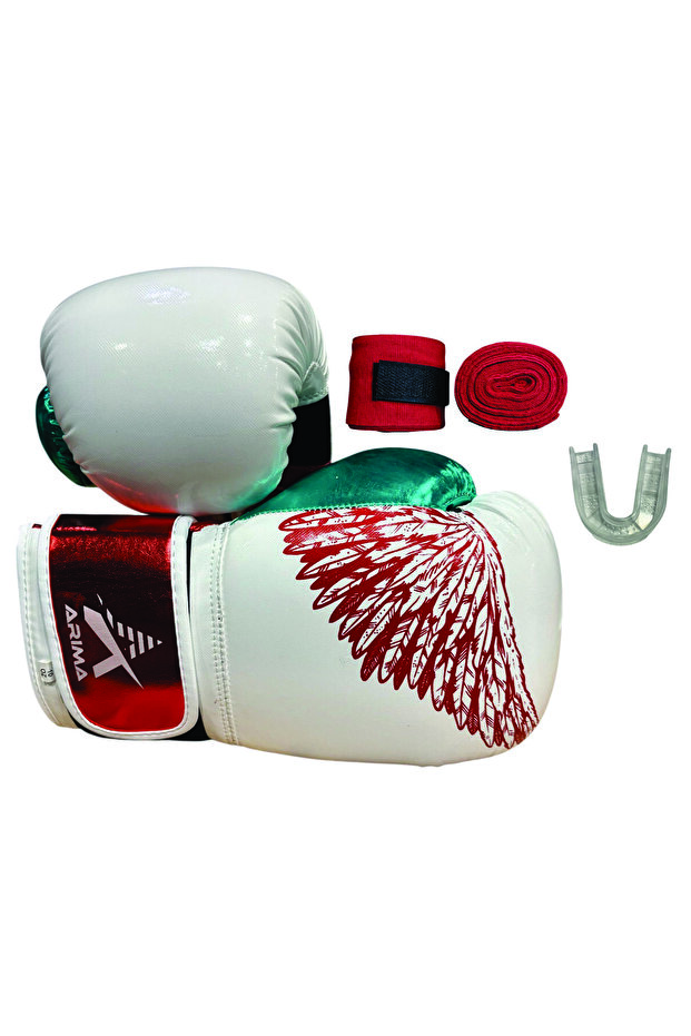 Boks Eldiveni & Kick Boks Eldiveni & Muay Thai Eldiveni & Kickboks Eldiven Seti Beyaz - 4