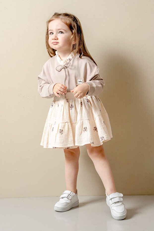 Baby Girl Skirted Set with Tights Gift