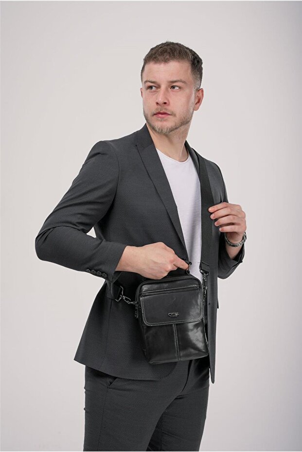 Ççs 31602 Genuine Leather Hanging Bag