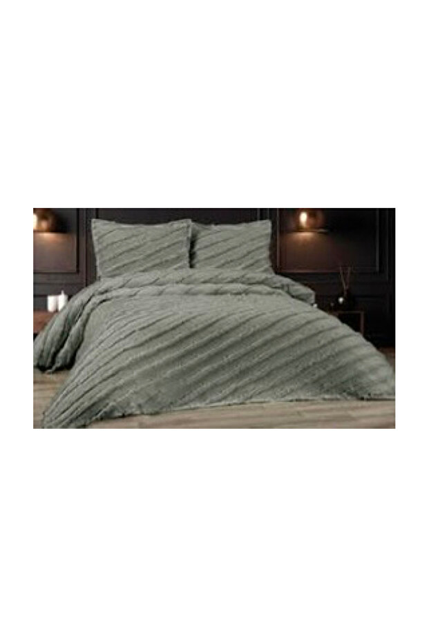Pompom Bedspread Set Green - 2