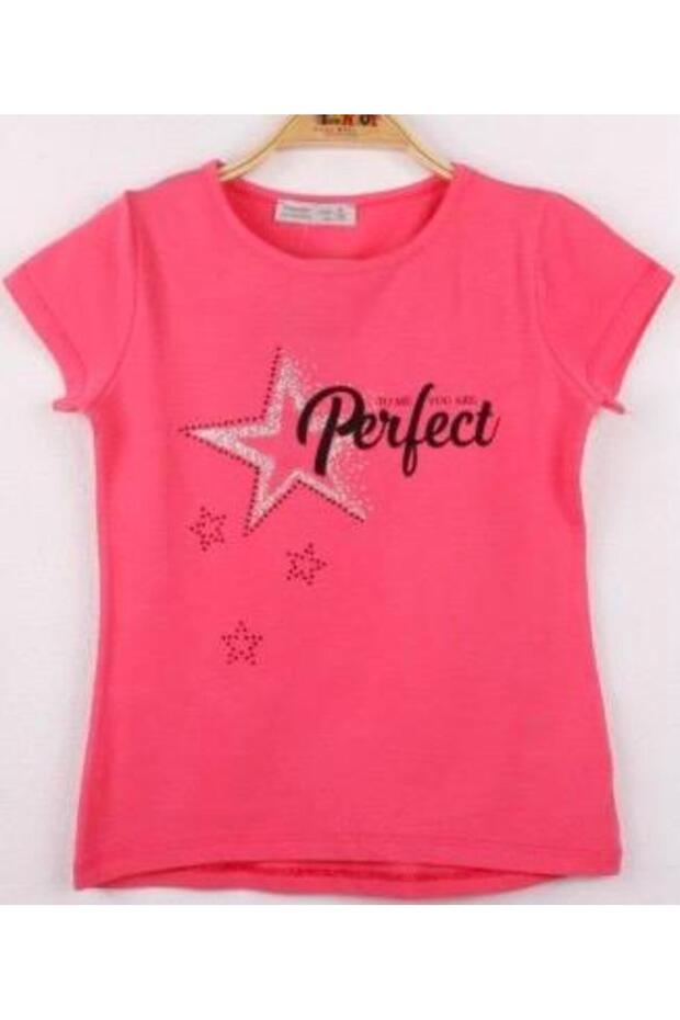 Girl's Perfect Star Printed T-Shirt